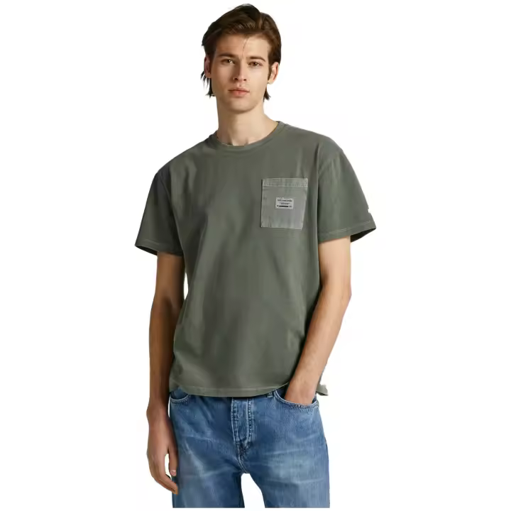 Camiseta marca Pepe Jeans modelo Pm508947-728 para hombre en color verde - 1