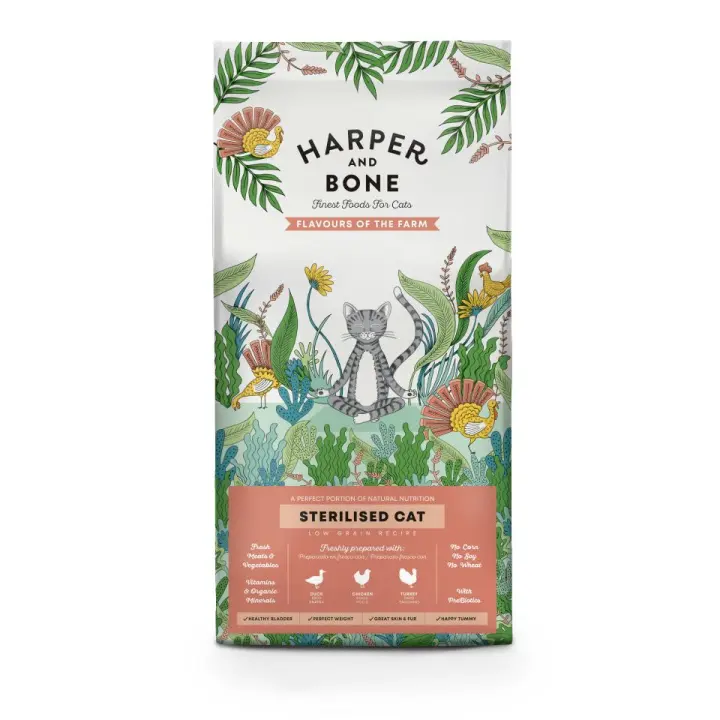 Pienso para Gatos Esterilizados con Sabores de Granja - 2kg - 1