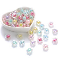 30/100/200Pcs Cuentas De Acrílico Para Joyería Espaciadoras Estrella Flor Para Hacer Pulseras Collares Suministros DIY Para Niñas - details 11