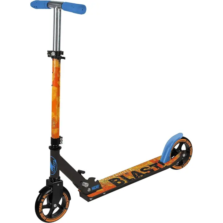 Patinete infantil de 2 Ruedas Ryder Street NERF (3296) + CASCO  REGALO Scooter de base antideslizante, puños ergonómicos, freno trasero y plegable. Calidad al mejor precio. De acuerdo a la normativa CE. +5 años - 1