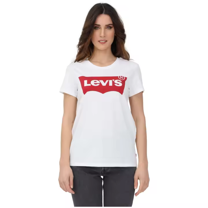 Camisetas marca Levi S modelo 17369-0053 para mujer en color blanco - 1
