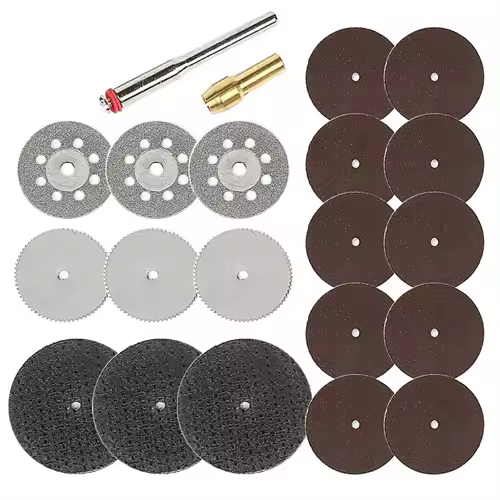 Set De 21 Discos De Corte De Resina Para Herramientas Rotativas Accesorios Para Dremel Hojas De Sierra Para Madera - 1