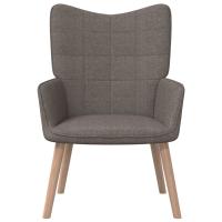 vidaXL Sillón de relax de tela Gris claro, Gris oscuro, Crema Sillon Dormitorio Sillon Comodos Silla Relax Sillón Sofá - details 5