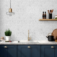Pegatina De Pared 3D Falsa Drip Tile Autoadhesiva Kuujojo Para Cocina Sala De Estar Y Baño Fácil De Quitar Tamaño 12x12 Pulgadas - details 25