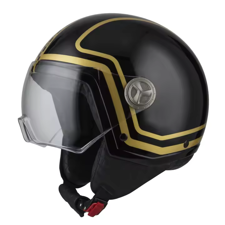 Casco de Moto Minijet Zeta 2 NZI - Clásico Moderno - Diseños Lujosos - 1