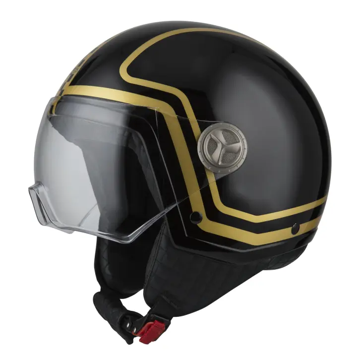 Casco de Moto Minijet Zeta 2 NZI - Clásico Moderno - Diseños Lujosos - 1