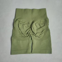 Shorts De Yoga Para Mujer Deporte Cortas De Cintura Alta Sin Costuras Para Gimnasio Y Ciclismo Elevador De Glúteos Fitness - details 14
