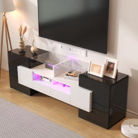 Soporte de TV Brilliant Blanco, 145 cm, iluminación LED, muebles de salón, Modern diseño, elegant surface de Cristal - details 8