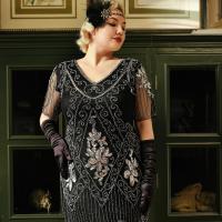 Guantes Largos hasta los Codos Nupcios Estilo Vintage 1920 Flapper Accesorios - details 3