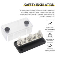 Bloque De Terminales De Autobús 300A 48V Con Cubierta Y Estacas De 3/8 Para RV Marina Barco Vehículo Caravana Nylon Fibra De Vidrio PC - details 7