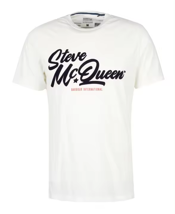 Barbour International Murrey Graphic T-Shirt Whisper White - 1