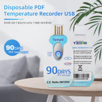 Logger De Temperatura USB Registrador De Datos De Humedad Y Temperatura Single Use Con Reporte PDF 30/60/90 Días Puerto USB 10000 Puntos - details 19