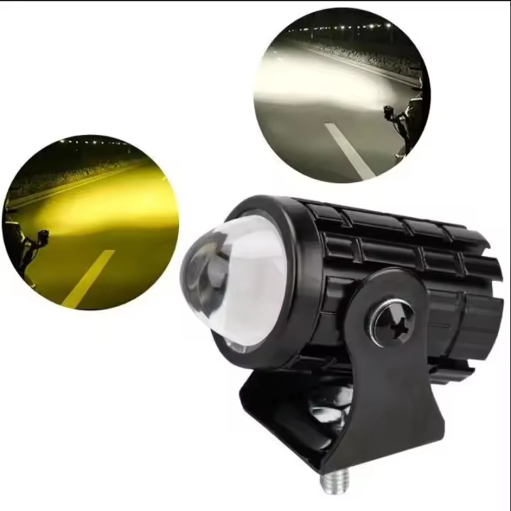 Luz De Conducción Mini LED Proyector Lente Para Motocicleta Headlight ATV Scooter Faro Auxiliar 1pc Luz De Conducción Mini - 1