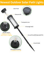 2PCS Luz Solar Para Camino Exterior Impermeable Decorativa Para Jardín Paisaje De Yarda Trasera Iluminación De Camino - details 7