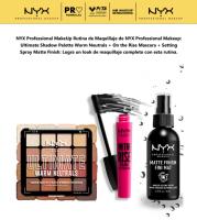 NYX Professional MakeUp | Rutina de Maquillaje: Ultimate Shadow Palette Warm Neutrals + On the Rise Mascara + Setting Spray Matte Finish: Logra un look de maquillaje completo con esta rutina. - details 0