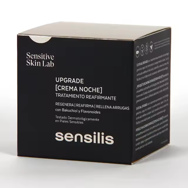 Sensilis Upgrade - Crema de Noche Reafirmante, Regeneradora y Antienvejecimiento para Pieles Sensibles - 50 ml - 1
