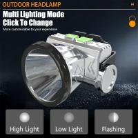 Linterna Frontal LED De Navegación Acuática Con Cinco Cabezas Fuertes Resistente Al Agua Recargable Por USB Ultra Brillante Para Pesca Y Exteriores - details 3