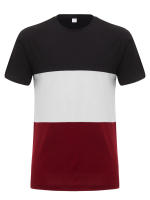 Camiseta deportiva de verano de manga corta con cuello redondo informal de talla grande para hombre, a juego con el color, a la moda para fitness - details 20