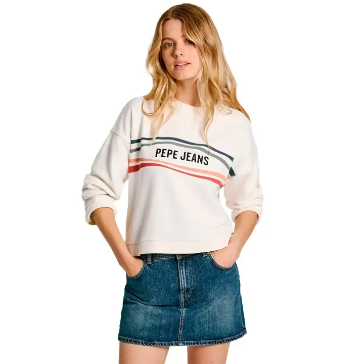 Ropa mujer Sudaderas Pepe Jeans Sudadera Edeline Blanco - 1