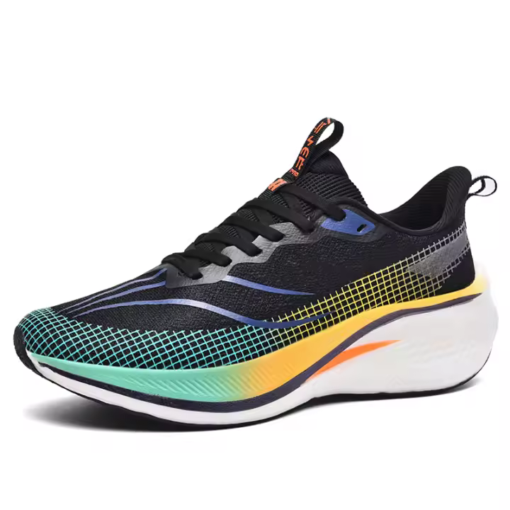Zapatos De Correr Unisex Transpirables Con Suela De Goma Antideslizante Y Placa De Carbono Para Deporte Y Entrenamiento - 1