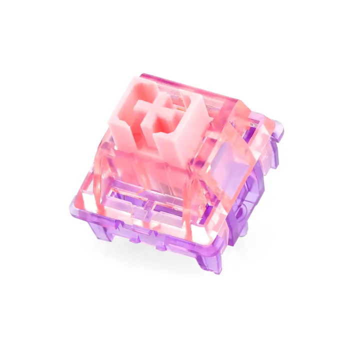 Juego De 35 Piezas De Interruptores EPOMAKER Flamingo Lineales Lubrificados En Fábrica Con Eje POM Y Doble Sprung Para Teclado Mecánico - 1