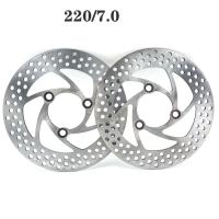 Disco De Freno Universal De Acero Inoxidable 220mm Con 3 Agujeros Espaciado De Agujeros 70mm Para Motocicleta Scooter Bicicleta De Tierra ATV - details 0