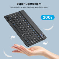 Teclado Bluetooth Inalámbrico Multilenguaje Azerty Para iPad Mac PC Tablet Celular Y Laptop Con Ratón Mini Soporte Multilenguaje Incluye Ruso Coreano Francés Y Español - details 7