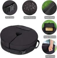 Bolsa de peso para sombrilla de patio, soporte de base de arena desmontable redondo de 46 cm, bolsa de peso para sombrilla resistente a la intemperie, se adapta a voladizo desplazado, paragüero o asta de bandera - details 0