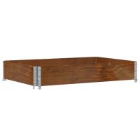 vidaXL Jardinera de madera maciza de pino 120x80 cm Color Marrón,  Negro,  Gris y mas - details 1