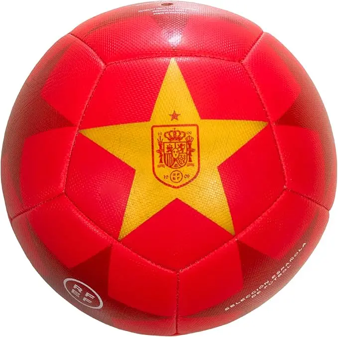 Balón Oficial RFEF Selección Española de Fútbol  - Talla 5 - Color Rojo - 1