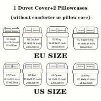 Juego De Cama Navideño 3 Piezas Con Patrón De Árbol De Navidad (1 Funda De Edredón + 2 Fundas De Almohada) Set De Ropa De Cama Suave Y Cómoda - details 0