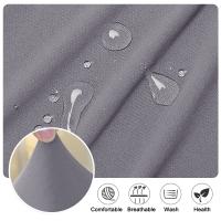 Cubierta De Silla Elástica Repelente De Agua Para Oficina Hotel Comedor Cubierta De Asiento Con Brazos Altos Tela De Poliéster/Celulosa Europea - details 6