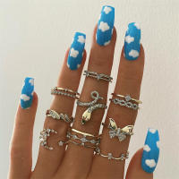 Juego De 24 Piezas De Uñas Postizas Ovaladas Con Dibujos Animados Adornos De Uñas Postizas Acrílicas Cubierta Total De Uñas Falsas Para Oficina Y Fiestas - details 3