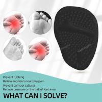 Suela De Silicona Media Para Mujer Almohadillas De Mezquita Alivio Del Esfuerzo En La Parte Delantera Del Pie Cómodas Y Antideslizantes Absorción De Choque Para Zapatos Cuidado Del Pie - details 10
