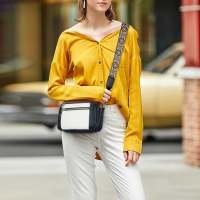 Bolsos de Mujer con múltiples bolsos, hechos a mano, Con Correas de Colores, bandoleras de cuero y monederos con Correa de guitarra, bolsos bandolera Pequeños de cuero Vegan para - details 0