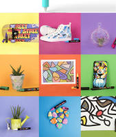 Juego De 16 Marcadores UNI POSCA De Japón Para Dibujo Y Pintura Acrílica Marcadores Permanentes Impermeables Para Niños Suministros De Arte PC-3M/1M/5M - details 12