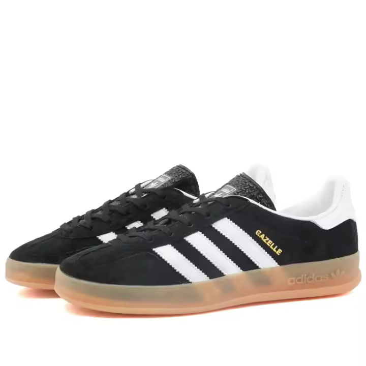Adidas Gazelle Indoor JI2060 Woman Core Black / Cloud White / Gum JI2060W - 1