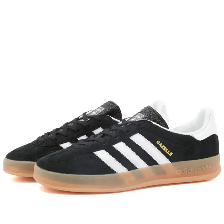 Adidas Gazelle Indoor JI2060 Woman Core Black / Cloud White / Gum JI2060W - 1