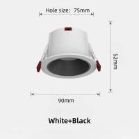 Lámpara De Techo Revestida Profunda LED AC220V 7W 10W Anti-Deslumbrante Para Hogar Luz De Spot COB Con Borde Delgado - details 3