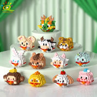 Mini Bloques De Construcción Micro Animales HUIQIBAO 3D Diamante Modelo BEE Gato Panda Para Niños Juguetes De Ciudad DIY - details 33