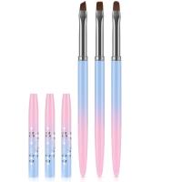 Cepillos De Limpieza Para Uñas Con Cabeza Angular Redonda Resistente Al Acrílico Para Eliminación De Cutículas Y Limpieza De Manicura - details 10