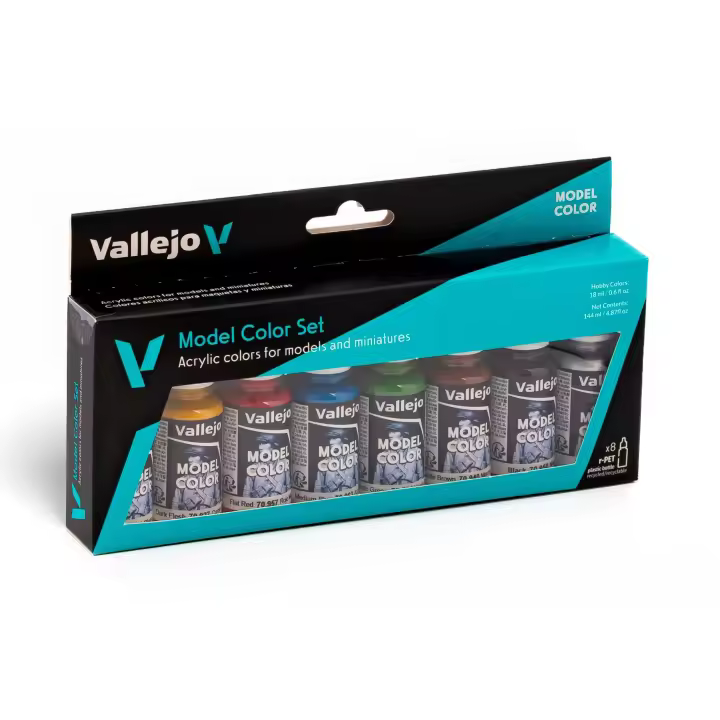 VALLEJO 70260 EMBALAJE 8 COLORES DE 18 ML WARGAMES BASICS 18 ML - 1