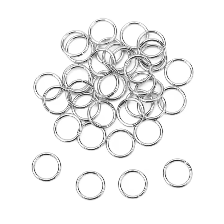 100pcs Anillos Abiertos De Acero Inoxidable PVD No Desvanecido Para Joyería Collares Pulseras Conexiones De Anillos Split Tamaños 4-10mm - 1