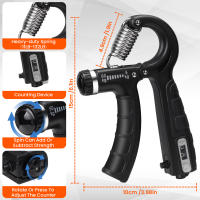 Kit De Entrenamiento De Fuerza Con 9 Estercicios Incluye Estirador De Dedos Fortalecedor De Agarre Y Bola De Agarre Para Construcción Muscular Unisex - details 2