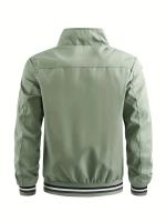 Chaqueta Deportiva Informal para Hombre – Estilo Safari Transpirable, Color Sólido con Detalle de Rayas, Moda Primavera-Verano 2024 - details 5