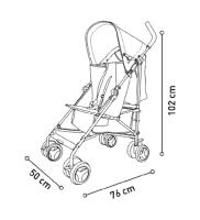 Asalvo Silla de Paseo Mombi 2 amarilla - Cómoda y segura para paseos con tu bebé - details 2