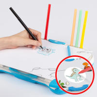 COLORBABY - Proyector para dibujar niños, 33x26x4,5 cm, rotuladores de colores, discos intercambiables, temáticas variadas, dibujo para calcar, regalo niña 3 años, juguetes interactivos, proyector dibujos para niños - details 1