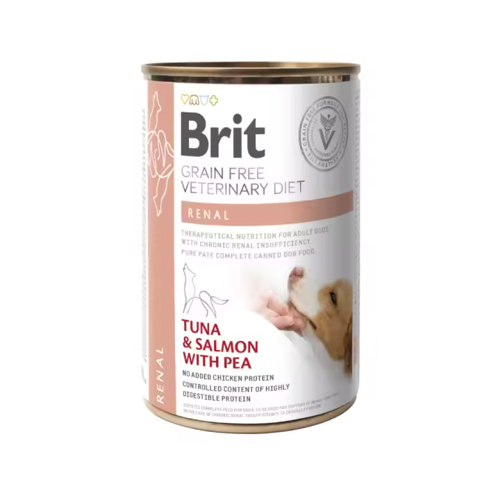 Brit Veterinary Diet Renal Latas de Comida Húmeda para Perros - 6 unidades x 400 gr - 1