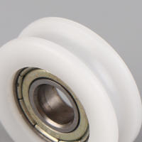 Rueda De Deslizamiento Para Puerta Y Ventana 626 Pulley Con Eje De 6*22*7MM Rueda Plana Ranura U Nylon Material De Inyección - details 2
