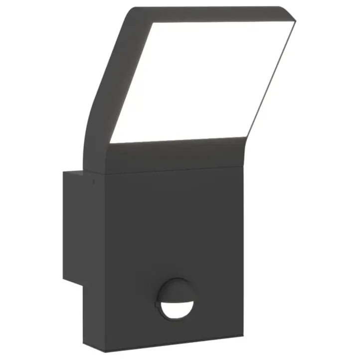 vidaXL Lámpara de pared de exterior LED aluminio fundido Color Negro,  Blanco, y mas - 1